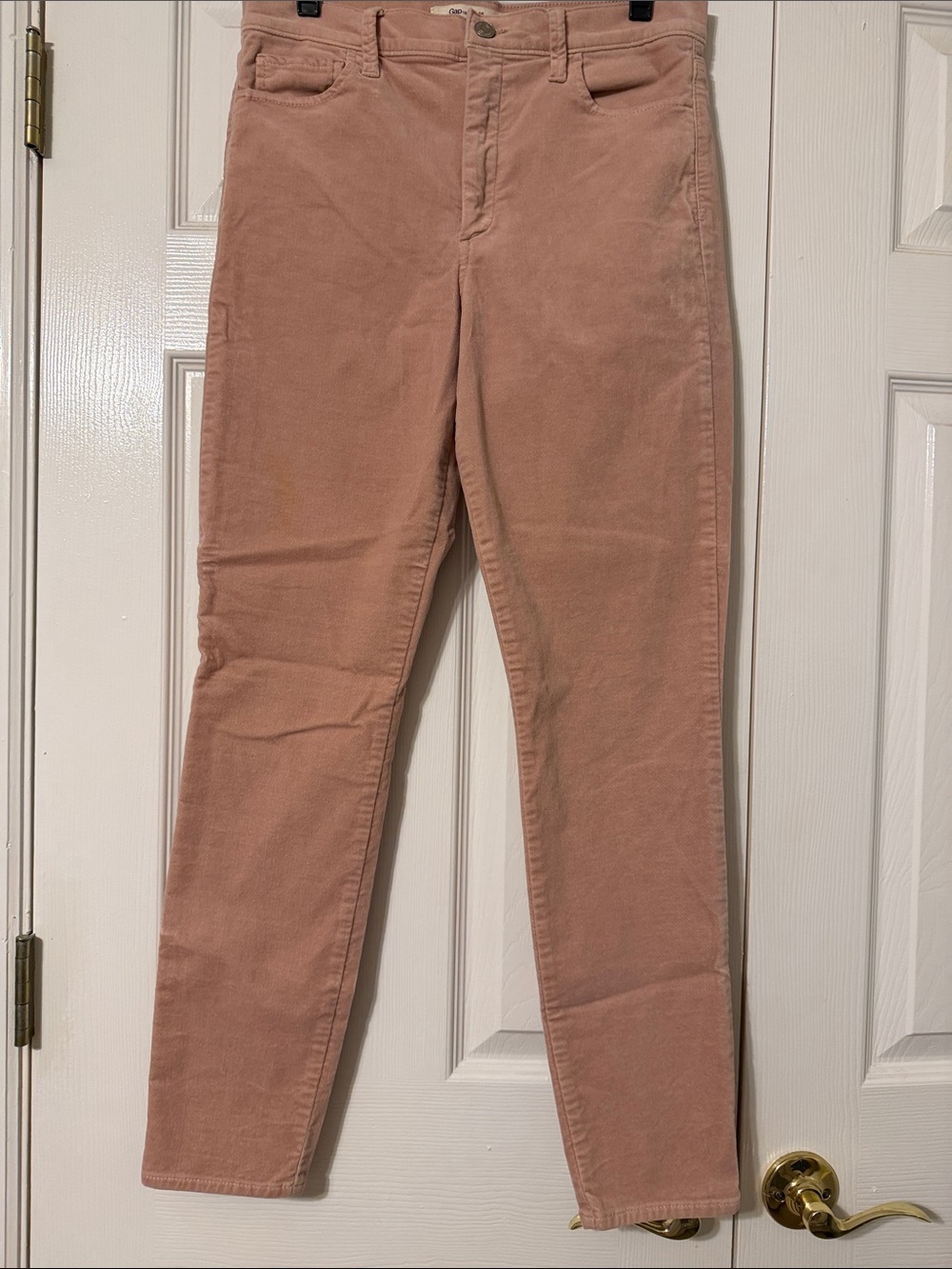 GAP Skinny Velvet Jeans in Dusty Rose